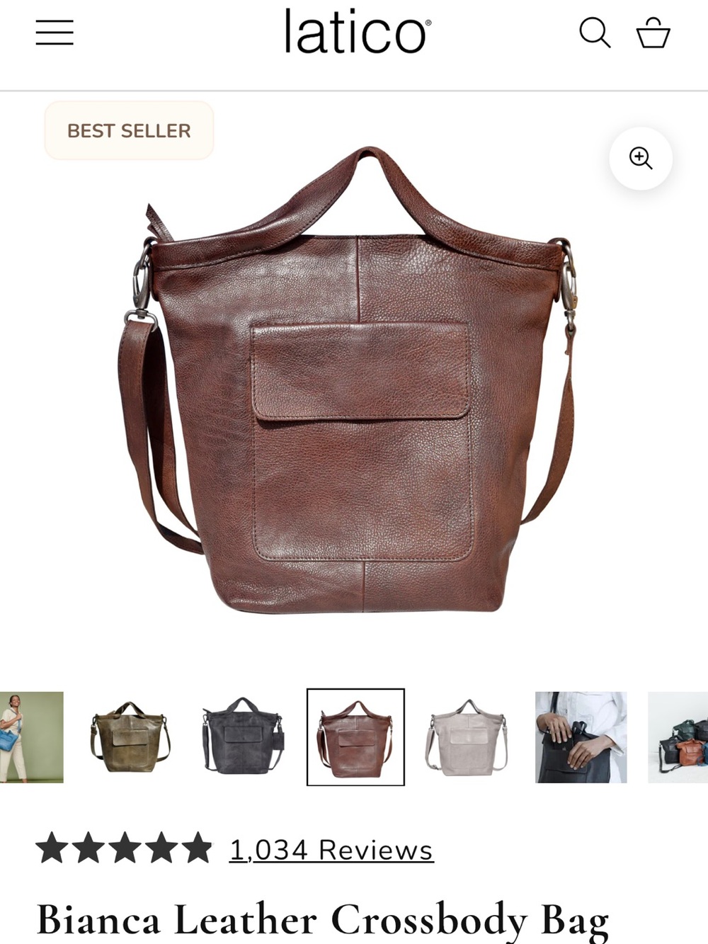 Latico Bianca -Brown Pebbled Leather Tote with Front Pocket
Great condition!